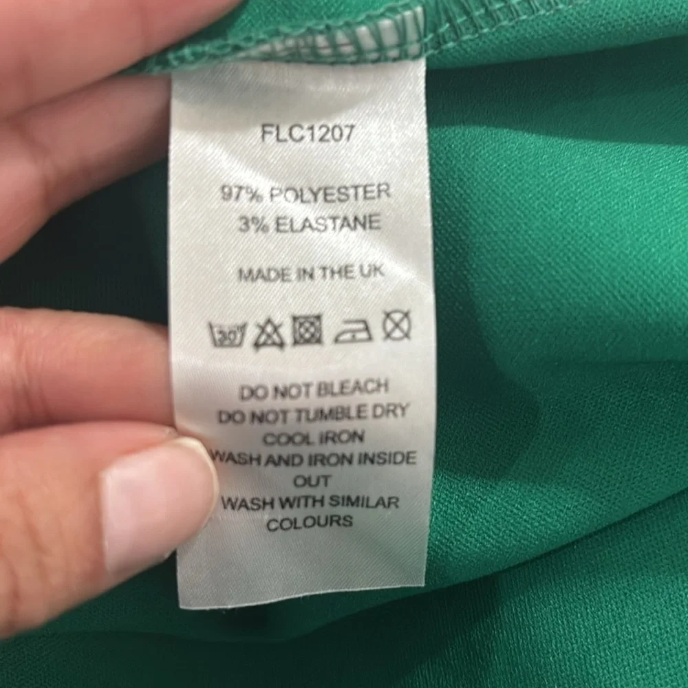 Flounce Club Green Waist Cutout Dress size 8 - Picture 6 of 6